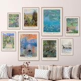 Qfdian Monet Impressionist Art Canvas Posters