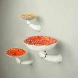 Qfdian Mushroom Wall Shelf