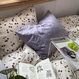 Qfdian Purple Cherries Bedding Set