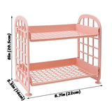 Qfdian Kawaii Two-Storey Desk Shelf