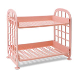 Qfdian Kawaii Two-Storey Desk Shelf