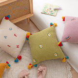 Qfdian Adorable Embroidered Kids Room Pillow