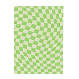 Qfdian Pastel Curvy Checker Carpet