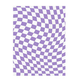 Qfdian Pastel Curvy Checker Carpet