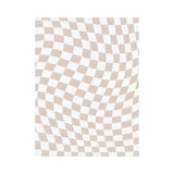Qfdian Pastel Curvy Checker Carpet