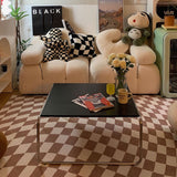 Qfdian Pastel Curvy Checker Carpet