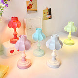 Qfdian Pastel Lotus Table Lamp