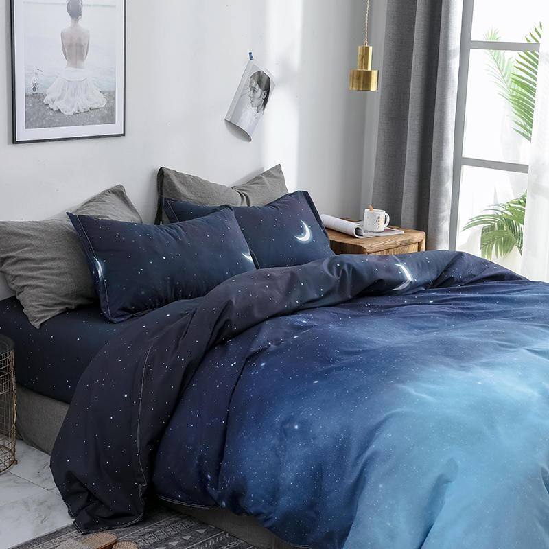 Qfdian Starry Night Sky Bedding Set