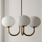 Qfdian Art Deco Elegance Glass Ball Chandelier