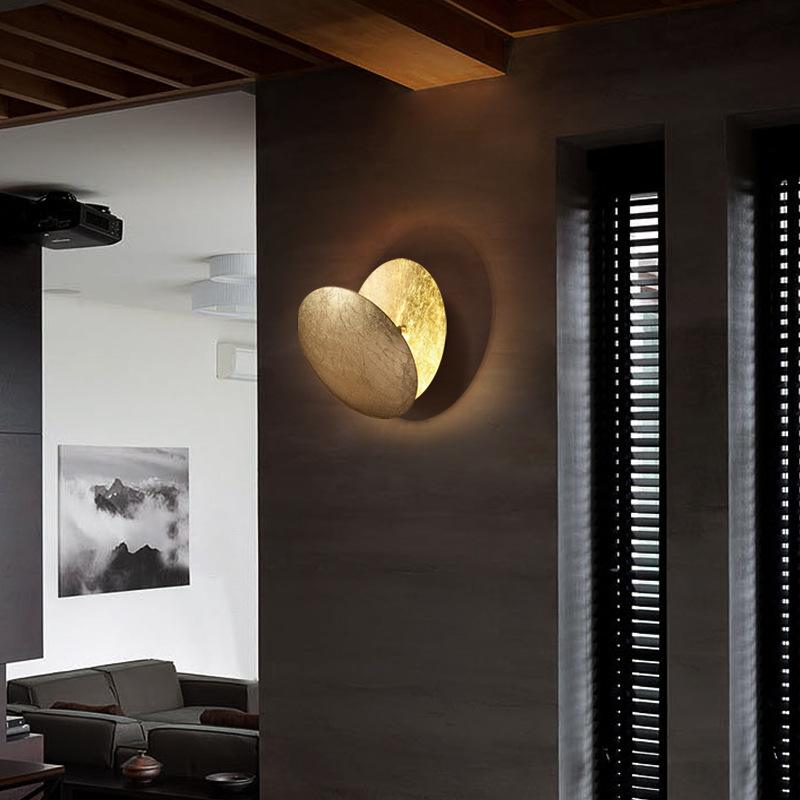 Qfdian Creative Rotatable Moon Phase Wall Lamp