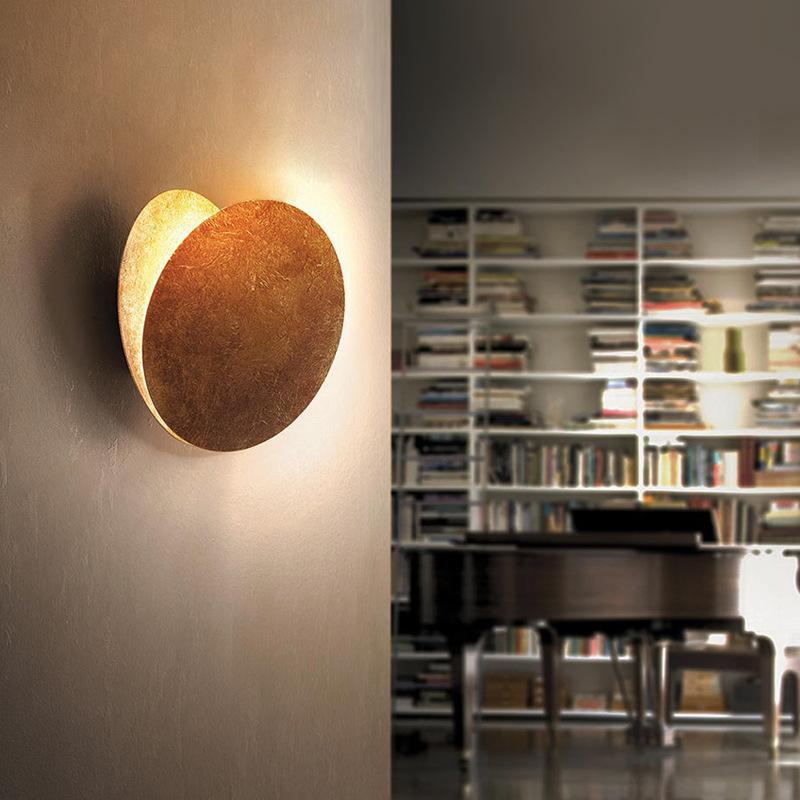 Qfdian Creative Rotatable Moon Phase Wall Lamp