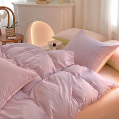 Qfdian Dusty Pastel Shades Cotton Bedding Set