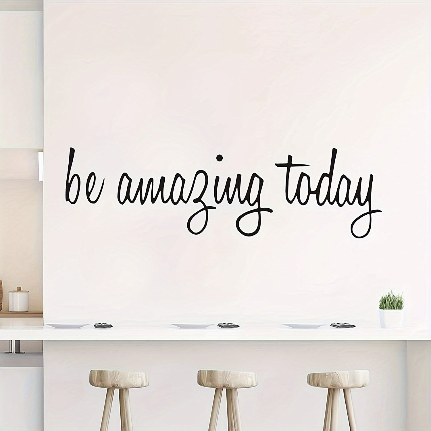 Contemporary Inspirational Quotes Wall Stickers - PVC Semi-Matte Graphic Decals with Self-Adhesive, Single-Use, Multi-Surface Installation for Glass, Home, Bedroom, Office - Motivational Text Wall Art Decor, No Battery Requir