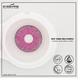 Qfdian NewYork Purple 14.2mm 1 Pair | 1 Year