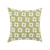 Qfdian Embroidered Daisies Cushion Cover