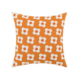 Qfdian Embroidered Daisies Cushion Cover