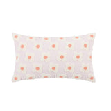Qfdian Embroidered Daisies Cushion Cover