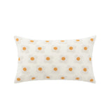 Qfdian Embroidered Daisies Cushion Cover