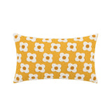 Qfdian Embroidered Daisies Cushion Cover