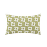 Qfdian Embroidered Daisies Cushion Cover