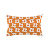 Qfdian Embroidered Daisies Cushion Cover