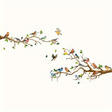 4pcs Colorful Bird Wall Decals - Self-Adhesive, Removable PVC Stickers for Bedroom, Living Room, Office - Contemporary Animal Print Home Decor