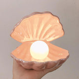Qfdian Fairy Shell Pearl Night Lamp