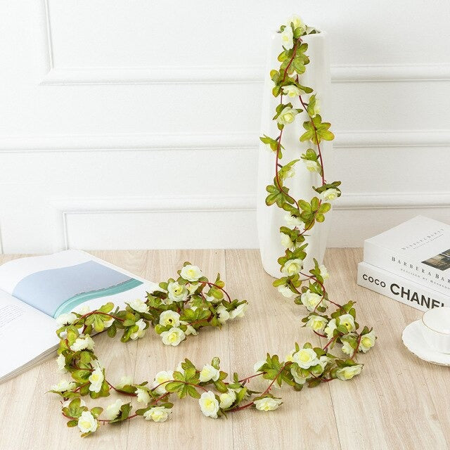 Qfdian Cottagecore Flower Garland