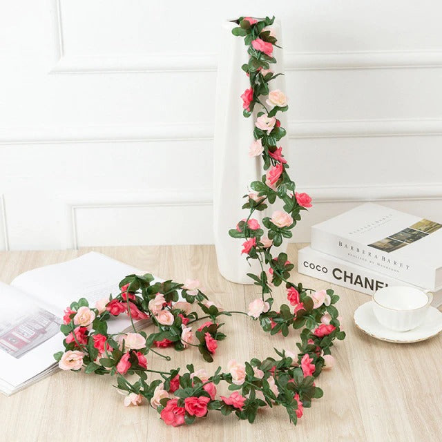 Qfdian Cottagecore Flower Garland