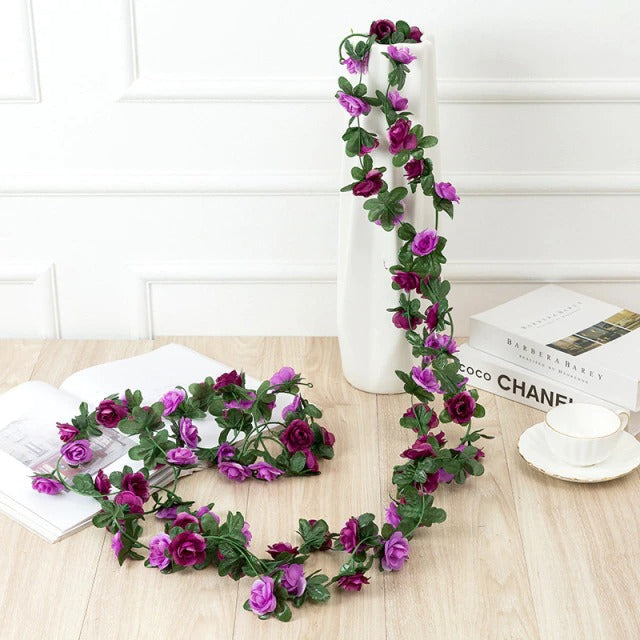 Qfdian Cottagecore Flower Garland