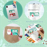 500-Pack Christmas Gift Tags - Festive Paper Gift Label Roll for Holiday Presents - Merry Christmas Decorations and Wrapping Supplies