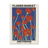 Qfdian Flower Market Gallery Wall Canvas Posters