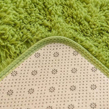 Qfdian Green Grass Fluffy Carpet