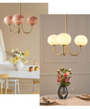 Qfdian Art Deco Elegance Glass Ball Chandelier