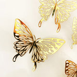 Qfdian Golden Butterfly Wall Stickers