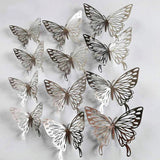 Qfdian Golden Butterfly Wall Stickers