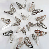 Qfdian Golden Butterfly Wall Stickers