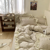 Qfdian Princesscore Soft Ruffled Bedding Set