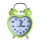 Qfdian Heart Shape Bell Alarm Clock