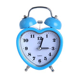 Qfdian Heart Shape Bell Alarm Clock