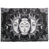 Qfdian Indian Moon out of Sun Tapestry
