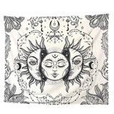 Qfdian Indian Moon out of Sun Tapestry