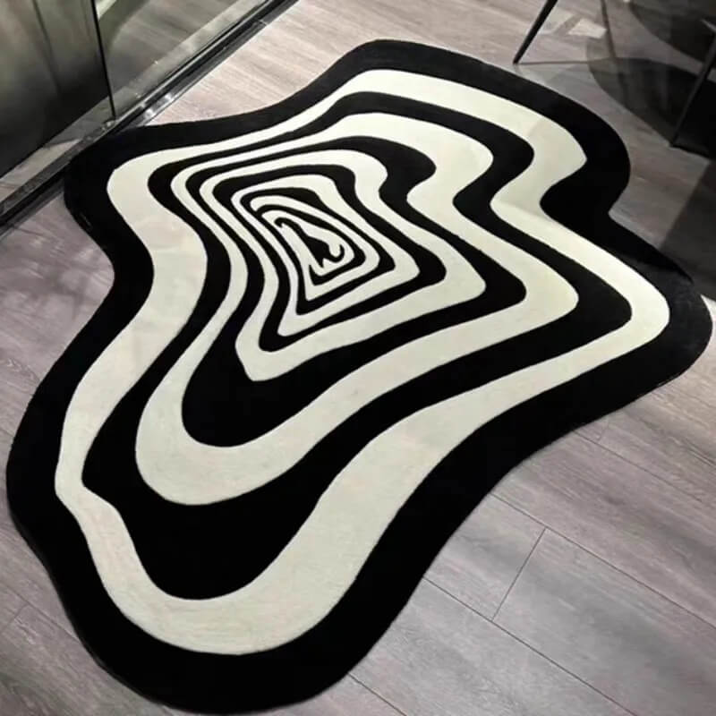 Qfdian Hypno Blob Accent Rug