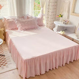 Qfdian Kawaii Ruffle Bedding Set