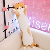 Qfdian Kawaii Sausage Cat Plush Toy
