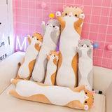 Qfdian Kawaii Sausage Cat Plush Toy