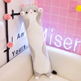 Qfdian Kawaii Sausage Cat Plush Toy