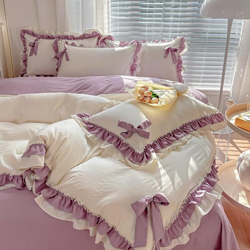 Qfdian Kawaii Princess Korean Bedding Set