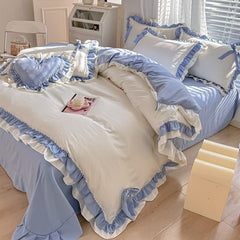 Qfdian Kawaii Princess Korean Bedding Set