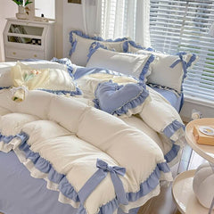 Qfdian Kawaii Princess Korean Bedding Set